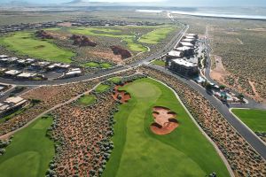 Sand Hollow 1st Green Aerial